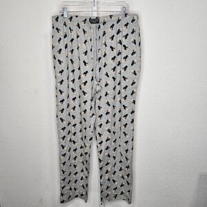 Polo Ralph Lauren Bear Men's Pajama Pants XL Gray 100% Cotton Lounge Sleepwear